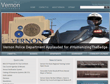 Tablet Screenshot of cityofvernon.org
